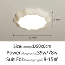 LED Cream Nordic Flower Ceiling Light for Bedroom and Bathroom by Ljojo