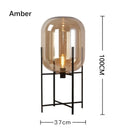 Ljojo Luxury Glass Floor Lamp LED Bedside Table Light Modern Nordic Minimalist Style