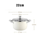 Ljojo 304 Stainless Steel Non-stick Soup Pot with Lid - Induction Cooker & Gas Stove Compatible