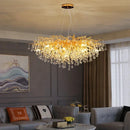 Ljojo Luxury Crystal Pendant Chandelier for Living Room Dining Bedroom