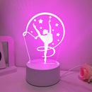 3D Ballet LED Table Lamp for Bedroom & Living Room Decor | Unique Gift for Girls - Ljojo