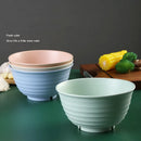 Ljojo 17cm Round Wheat Straw Noodle Bowl - Creative Kitchen Tableware