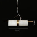 Ljojo LED Spanish Marble Pendant Lamp for Dining & Bedroom