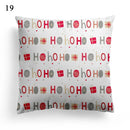 Ljojo Merry Christmas Santa Square Cushion Cover for Sofa and Home