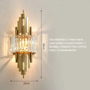 Ljojo Crystal Decor Wall Light Modern Nordic Bedroom Dining Room Living Room Wall Lamp