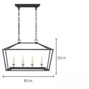 Ljojo Vintage Iron Pendant Light Modern Led Chandelier for Living Room Dining Bedroom Kitchen Island