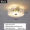 Crystal Glass Maple Leaf Ceiling Chandelier | Modern Luxury Living Room Lighting - Ljojo