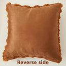 Ljojo Luxury Faux Fur Cozy Throw Pillow Cover for Sofa Couch