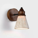 LED Natural Yellow Travertine Wall Lamp for Bedroom and Bathroom by Ljojo