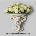 Ljojo™ Music Angel Resin Vase Wall Sticker Ornaments for Home Livingroom Wall Decoration