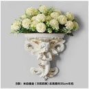 Ljojo™ Music Angel Resin Vase Wall Sticker Ornaments for Home Livingroom Wall Decoration