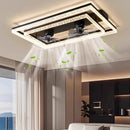 Modern Led Ceiling Fan with Light for Bedroom Home Decor by Ljojo
