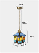 Ceiling Chandeliers Modern Tiffany Glass Pendant Light for Bedroom Kitchen - Ljojo
