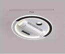 Ljojo Minimalist LED Fan Ceiling Light Modern Bedroom Dining Room Chandelier Home Decor