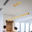 Ljojo LED Dining Pendant Light: Modern Strip Design for Home Office Kitchen Bar Decor