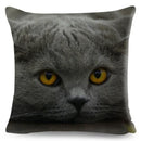 Cute Cat Print Fold Ear Pet Pillowcase for Cozy Home Decor by Ljojo