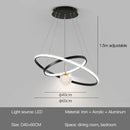 Ljojo LED Chandeliers: Modern, Round, Ceiling Hanging Lamp for Home Lighting