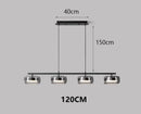 Nordic Glass Pendant Light Dimmable Chandelier by Ljojo for Kitchen Dining Room Island