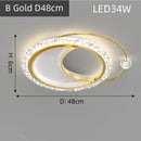 Ljojo LED Round Gold Ceiling Light - Modern Luxe Nordic Style