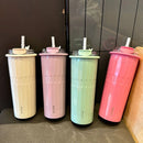 Ljojo 500ML Stainless Steel Double Insulated Tumbler with Straw for Hot & Cold Drinks