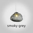 Ljojo Modern Amber Stone LED Pendant Light Chandelier for Living Room Home Decoration