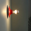 Ljojo LED Wall Light Mirror White Iron Bedside Wall Lamp