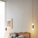 LED Pendant Lamp Real Stone White Acrylic Dimmable for Bedroom Kitchen Coffee Shop by Ljojo
