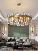 Ljojo Luxury Crystal LED Pendant Chandelier for Living Room Decor