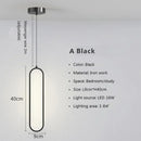 Ljojo Minimalist LED Pendant Chandelier in Gold/Black for Bedroom, Restaurant, Living Room
