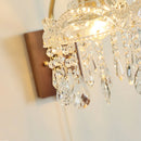 French Luxury Copper Crystal Wall Lamp | Rechargeable | Walnut Lighting | Ljojo