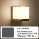 LED Wall Lamp Modern Nordic Solid Wood Light Fixture by Ljojo for Bedroom Living Room Balcony