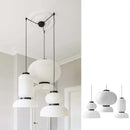 LED Japan Style Rice Paper Chandelier Wabi Sabi for Living Room - Ljojo