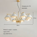 Luxury LED Ceramic Pendant Light Chandelier for Living Room by Ljojo