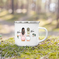 Enamel Mug Custom Name Tea Coffee Wine Mugs for Maid of Honor by Ljojo