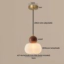 Ljojo Luxury Brass Adjustable LED Pendant Light Resin Modern Nordic Hanging Lamp