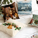 Ljojo Linen Christmas Cushions 45x45 - Modern Home Decor for Living Room and Sofa