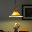 Ljojo Retro Trumpet LED Pendant Light Modern Chandelier for Bedroom Dining Room Unique Gradient Gradient