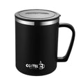 Ljojo 480ml Insulated Stainless Steel Coffee Mug with Lid & Handle
