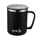 Ljojo 480ml Insulated Stainless Steel Coffee Mug with Lid & Handle