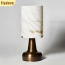 Ljojo Marble LED Desk Lamp: Minimalist Modern Nordic Design for Bedroom and Living Room