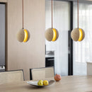 LED Chandelier with Natural Stone | Contemporary Pendant Lamp by Ljojo