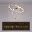 Light Luxury Crystal Butterfly Pendant Living Room Lamp Designer Tea Room Dining Bedroom - Ljojo