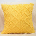 Fuzzy Short Wool Fleece Throw Pillow Cover for Sofa, Ljojo Branded Square Patterned Plush Cushion
