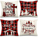 Christmas Decoration Pillowcase Ljojo Merry Christmas New Year Gift Sofa Cushion Cover