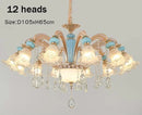 Modern Crystal Chandelier Light Bedroom Living Room Nordic Decoration - Ljojo