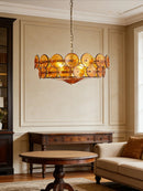 Ljojo Postmodern Designer Glass Chandelier Hanging Lamp for Dining Living Room