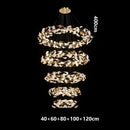 Ginkgo Leaf Ring Chandelier for High Ceiling - Ljojo