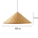 Vintage Rattan Pendant Lights Hand Knitted Wicker Ceiling Lamps for Dining Room Kitchen by Ljojo