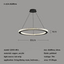 Modern Minimalism Round Ring Led Pendant Lights - Copper Chandeliers by Ljojo