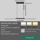 Gold Dimmable Modern Chandelier Light Fixture - Adjustable LED Pendant by Ljojo
